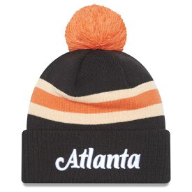 ニューエラ メンズ 帽子 アクセサリー Atlanta Hawks New Era 2022/23 City Edition Official Cuffed Pom Knit Hat Gray