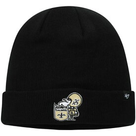 フォーティーセブン メンズ 帽子 アクセサリー New Orleans Saints '47 Legacy Cuffed Knit Hat Black