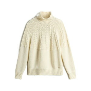 �E�[�� ���b�` ���f�B�[�X �j�b�g&�Z�[�^�[ �A�E�^�[ Cable-knit turtleneck sweater White
