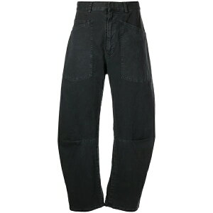 �j�����[�^�� ���f�B�[�X �f�j���p���c �{�g���X Curved-leg denim jeans Grey