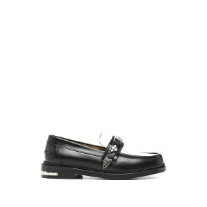 �g�[�K�@�s���[�� ���f�B�[�X �X���b�|���E���[�t�@�[ �V���[�Y Hardware-embellished colour-block loafers Black