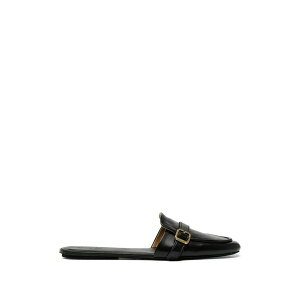 �}�[�V�� ���f�B�[�X �T���_�� �V���[�Y Buckled flat mules Black
