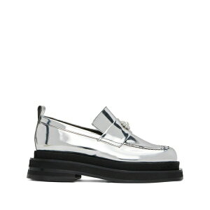 �V���[�l�E���V�� �����Y �X���b�|���E���[�t�@�[ �V���[�Y Heart-toe platform loafers Silver