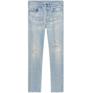 �W�����E�G���I�b�g �����Y �f�j���p���c �{�g���X The daze straight-leg jeans Blue