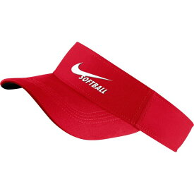 ナイキ レディース 帽子 アクセサリー Nike Adult Softball Visor Red