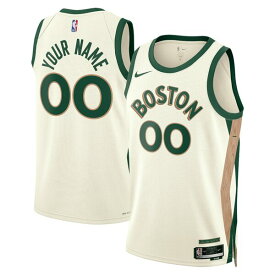 ナイキ メンズ ユニフォーム トップス Boston Celtics Nike Unisex 2023/24 Custom Swingman Jersey White City Edition