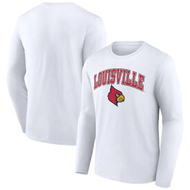 ファナティクス メンズ Tシャツ トップス Louisville Cardinals Fanatics Branded Campus Long Sleeve TShirt White