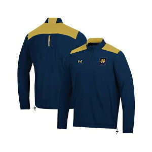 �A���_�[�A�[�}�[ �����Y �p�[�J�[�E�X�E�F�b�g�V���c �A�E�^�[ Men's Navy Notre Dame Fighting Irish 2023 MotivateHalf-Zip Top Navy