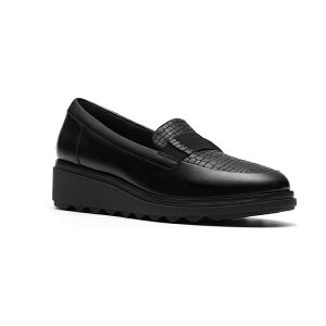 N[NX fB[X Xb|E[t@[ V[Y Women's Sharon Pace Slip-On Loafers Black Leather