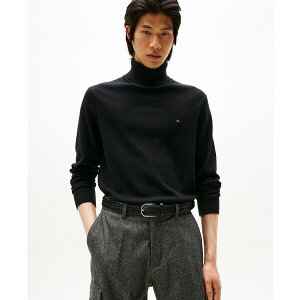 g~[ qtBK[ Y jbg&Z[^[ AE^[ Men's Regular-Fit Pima Cotton Cashmere Blend Solid Turtleneck Sweater Black