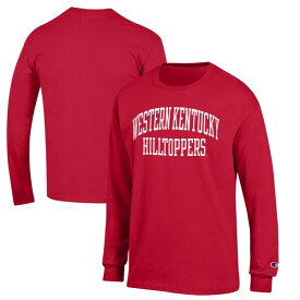 チャンピオン メンズ Tシャツ トップス Western Kentucky Hilltoppers Champion Jersey Long Sleeve TShirt Red
