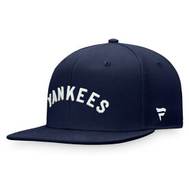 ファナティクス メンズ 帽子 アクセサリー New York Yankees Fanatics Cooperstown Collection Fitted Hat Navy