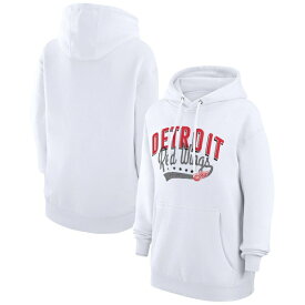 カールバンクス レディース パーカー・スウェットシャツ アウター Detroit Red Wings G III 4Her by Carl Banks Women's Filigree Logo Pullover Hoodie???White
