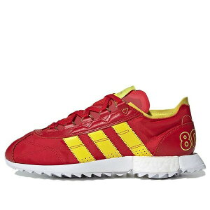 adidas �A�f�B�_�X ���f�B�[�X �X�j�[�J�[ �y(WMNS) adidas originals SL 7600 Running Shoes Red/Yellow FX3834�z �T�C�Y US_W_4.5