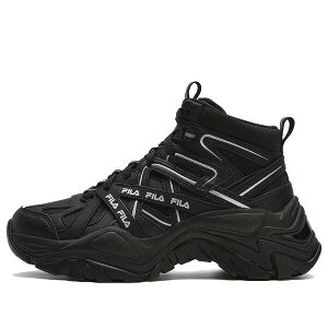 FILA �t�B�� ���f�B�[�X �X�j�[�J�[ �y(WMNS) FILA Sofia 1S Mid Shoes 'Black Velvet' F12W341112FBK�z �T�C�Y US_6(23.0cm)