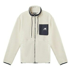 New Balance j[oX Y Xj[J[ yNew Balance Men's New Balance Stand Collar Splicing Lamb's Wool Jacket White MDA3N511-CREz TCY US_M_M