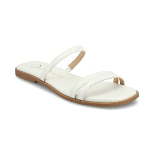 W[j[RNV fB[X T_ V[Y Women's Brisa Multi Strap Slip On Flat Sandals White