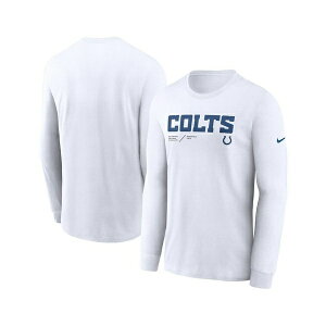 iCL Y Vc gbvX Men's White Indianapolis Colts Infograph Lock Up Performance Long Sleeve T-shirt White