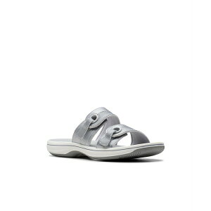�N���[�N�X ���f�B�[�X �T���_�� �V���[�Y Cloudsteppers Women's Breeze Maye Slip-On Sandals Silver