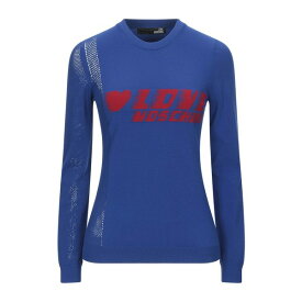 【送料無料】 ラブ モスキーノ レディース ニット&セーター アウター Sweaters Blue