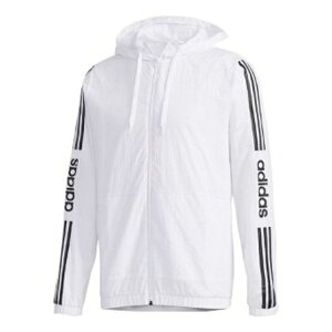 adidas AfB_X Y Xj[J[ yadidas neo M ESNTL 3S WB Sports Windbreaker Jacket White FP7451z TCY US_M_M