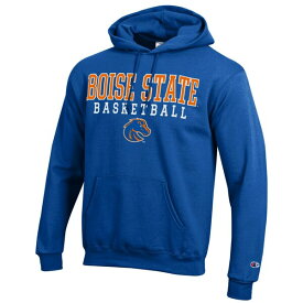 チャンピオン メンズ パーカー・スウェットシャツ アウター Boise State Broncos Champion Basketball Stack Pullover Hoodie Royal