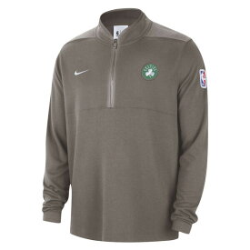 ナイキ メンズ ジャケット＆ブルゾン アウター Boston Celtics Nike Authentic Performance HalfZip Jacket Olive