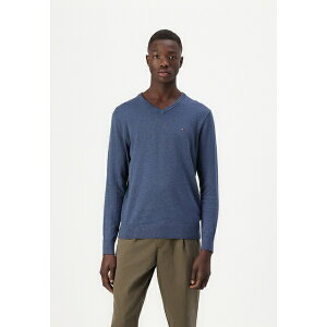 g~[ qtBK[ Y T_ V[Y ESSENTIAL V NECK - Jumper - aegean sea heather