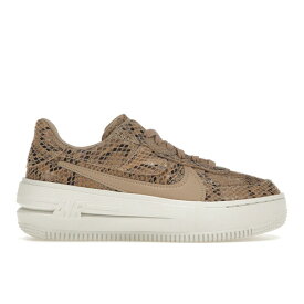 Nike ナイキ レディース スニーカー 【Nike Air Force 1 PLT.AF.ORM】 サイズ US_W_12W Brown Snakeskin Print (Women's)