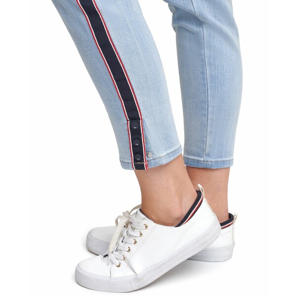 トミー ヒルフィガー レディース デニムパンツ ボトムス Tribeca TH Flex Side-Stripe Skinny Jeans  St. Claire asty