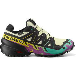 Salomon �T������ ���f�B�[�X �X�j�[�J�[ �ySalomon Speedcross 6 Gore-Tex Transparent Yellow Waterfall (Women's)�z �T�C�Y US_6.5(23.5cm) Transparent Yellow/Black/Waterfall