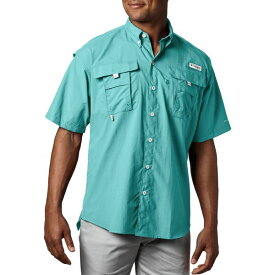 コロンビア メンズ シャツ トップス Columbia Men's PFG Bahama Button Down Shirt Gulf Stream