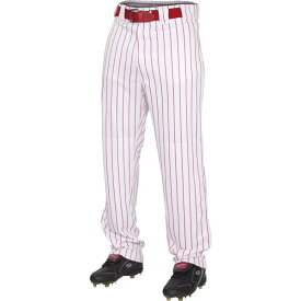 ローリングス メンズ ランニング スポーツ Rawlings Men's Plated Insert Pinstripe Baseball Pants White/Red