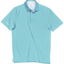 スケールズ メンズ シャツ トップス Scales Men's Nautical Sail Golf Polo Seafoam