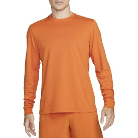 ナイキ メンズ シャツ トップス Nike Men's Dri-FIT Primary Long Sleeve Shirt Campfire Orange