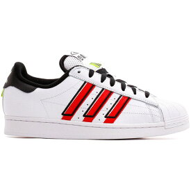 adidas アディダス メンズ スニーカー 【adidas Superstar】 サイズ US_12.5(30.5cm) Cloud White Outlined Red Stripes