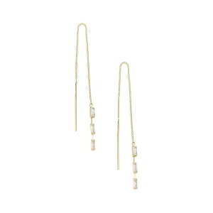 �G�e�B�J ���f�B�[�X �s�A�X���C�������O �A�N�Z�T���[ Crystal Baguette Threader Earrings Gold