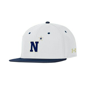 A_[A[}[ Y Xq ANZT[ Men's White/Navy Midshipmen Baseball Fitted Hat White, Navy