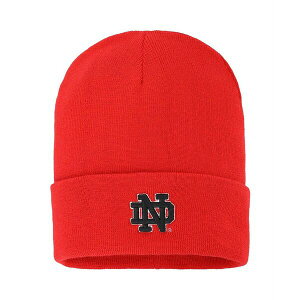 A_[A[}[ Y Xq ANZT[ Men's Red Notre Dame Fighting Irish Signal Caller Knit Beanie Red