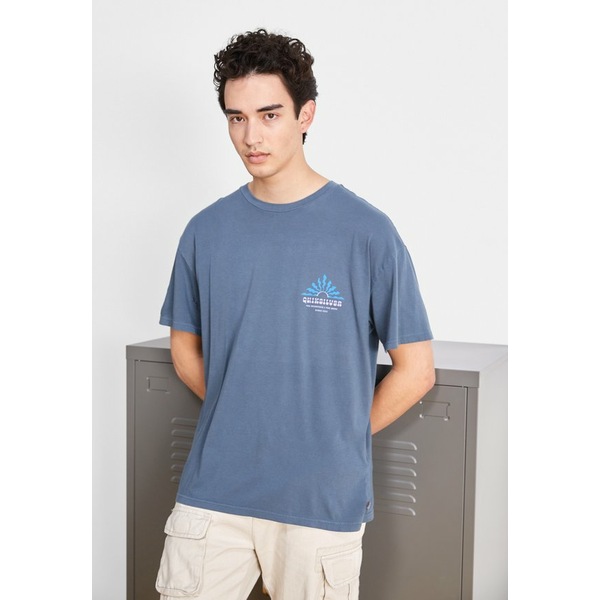 クイックシルバー メンズ Tシャツ トップス Print T-shirt - blue