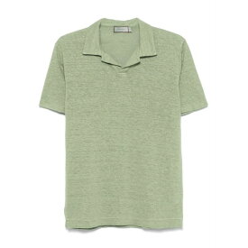 カナーリ メンズ Tシャツ トップス Linen t-shirt Green