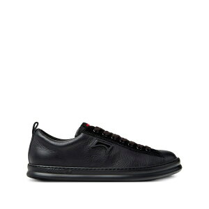 �J���y�[�� �����Y �X�j�[�J�[ �V���[�Y Runner four leather lace-up sneakers Black