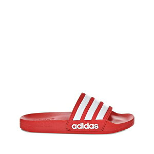 �A�f�B�_�X �����Y �X���b�|���E���[�t�@�[ �V���[�Y Three-stripe cloudfoam slides Red