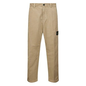 �X�g�[���A�C�����h �����Y �J�W���A���p���c �{�g���X Logo-badge trousers Neutrals