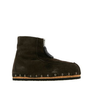 �}���A�[�m �����Y �u�[�c �V���[�Y Zip-fastening suede ankle boots Brown