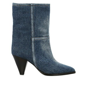 �C�U�x�� �}���� ���f�B�[�X �u�[�c �V���[�Y Rouxa 75mm denim boots Blue