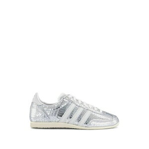 �A�f�B�_�X ���f�B�[�X �X�j�[�J�[ �V���[�Y Japan snake-effect stripe sneakers Silver
