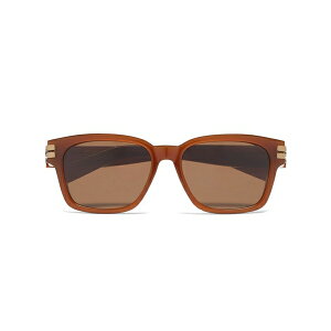 �[�j�A �����Y �T���O���X�E�A�C�E�F�A �A�N�Z�T���[ Square-frame tinted sunglasses Brown