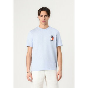 g~[ qtBK[ Y T_ V[Y PALM TREE LABEL TEE - Print T-shirt - breezy blue