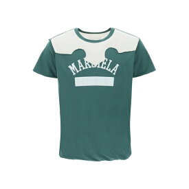 マルタンマルジェラ メンズ Tシャツ トップス western Patchwork T-shirt GREEN (Green)